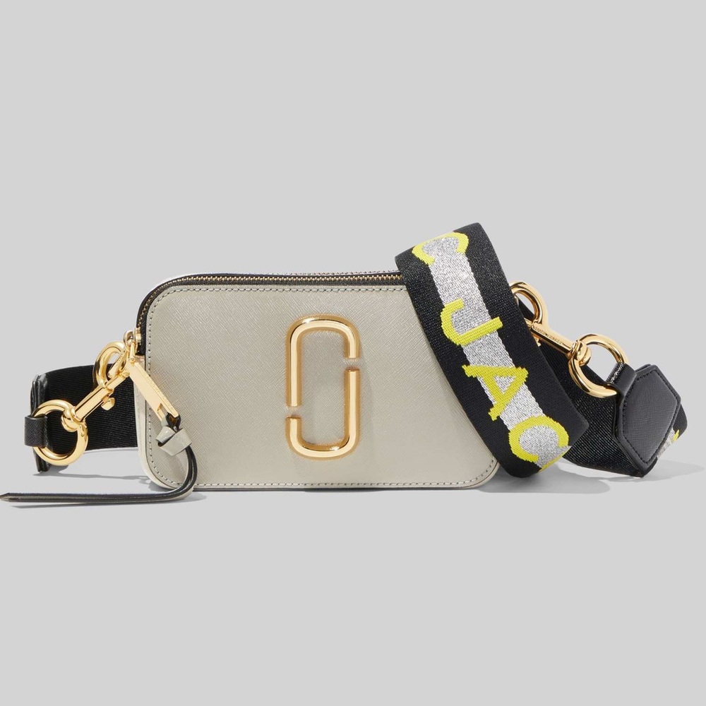 Marc Jacobs Logo Strap Snapshot Shoulder Bag Dust